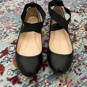 Jessica Simpson Black Ballet Flats